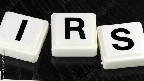 The Word IRS Taxes  - A Term Used For Business in Finance and Stock Market Trading