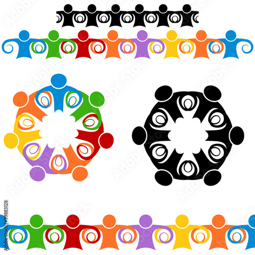 People Holding Hands Icon