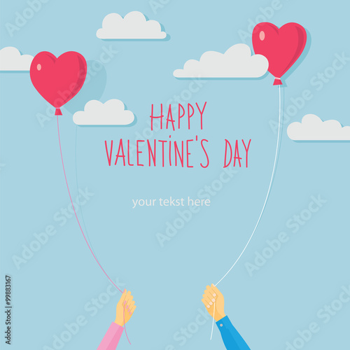 Valentine's day vector card