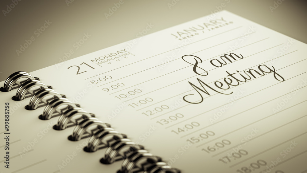 Closeup of a personal calendar setting an important date represe Closeup of a personal calendar setting an important date represe