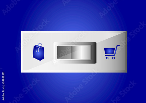 Web design button concept vector illustration