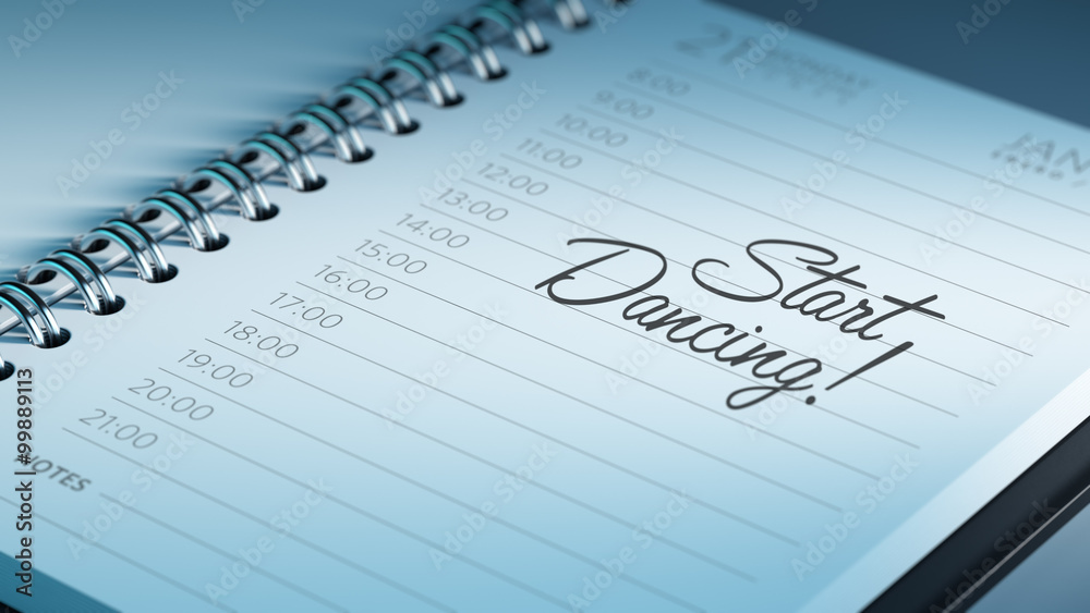 Closeup of a personal calendar setting an important date represe Closeup of a personal calendar setting an important date represe