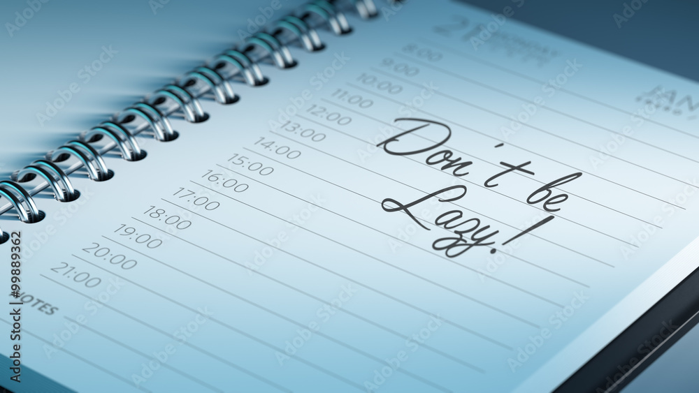 Closeup of a personal calendar setting an important date represe