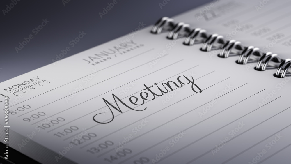 Closeup of a personal calendar setting an important date represe Closeup of a personal calendar setting an important date represe