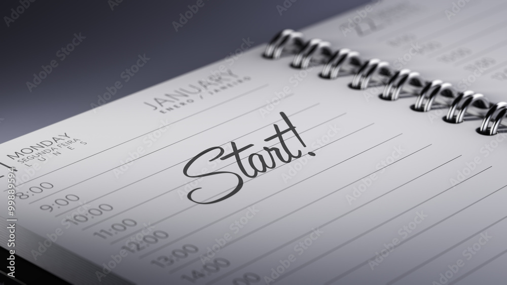 Closeup of a personal calendar setting an important date represe Closeup of a personal calendar setting an important date represe