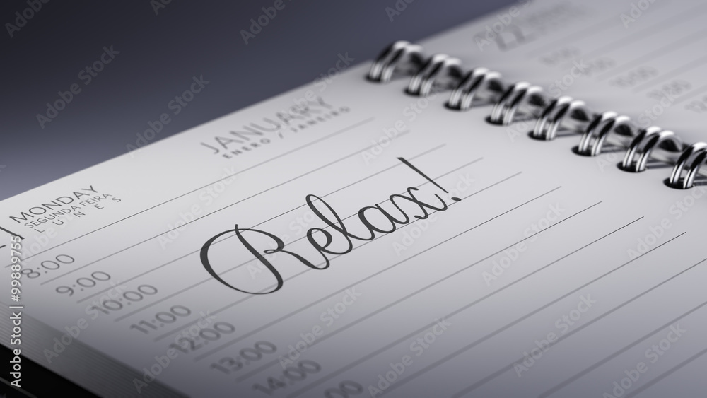 Closeup of a personal calendar setting an important date represe Closeup of a personal calendar setting an important date represe