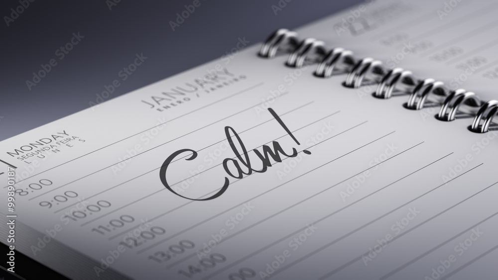 Closeup of a personal calendar setting an important date represe Closeup of a personal calendar setting an important date represe