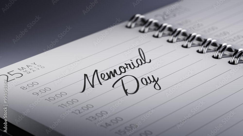 Closeup of a personal calendar setting an important date represe Closeup of a personal calendar setting an important date represe