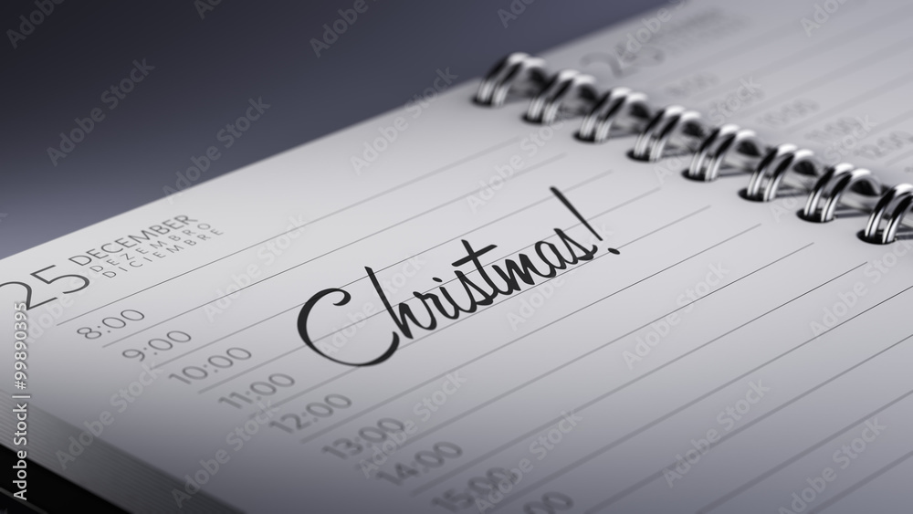 Closeup of a personal calendar setting an important date represe Closeup of a personal calendar setting an important date represe