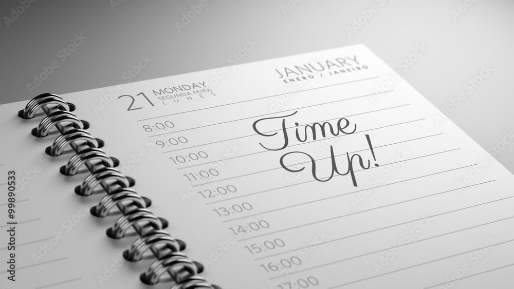 Closeup of a personal calendar setting an important date represe Closeup of a personal calendar setting an important date represe