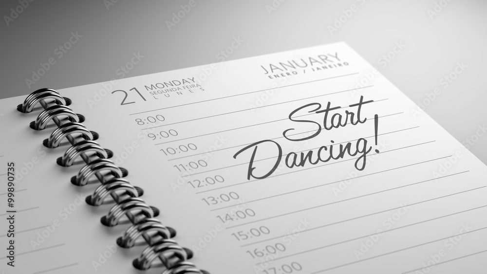 Closeup of a personal calendar setting an important date represe Closeup of a personal calendar setting an important date represe