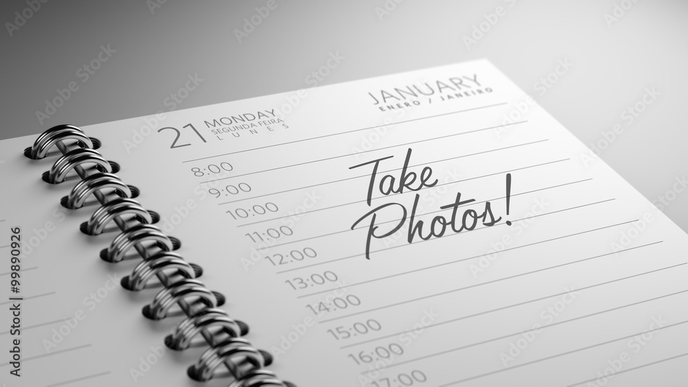 Closeup of a personal calendar setting an important date represe Closeup of a personal calendar setting an important date represe