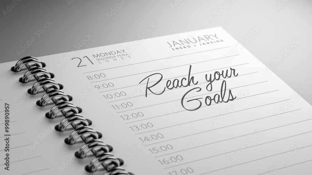 Closeup of a personal calendar setting an important date represe Closeup of a personal calendar setting an important date represe