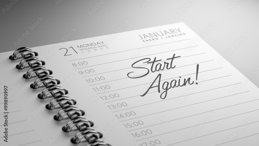 Closeup of a personal calendar setting an important date represe Closeup of a personal calendar setting an important date represe