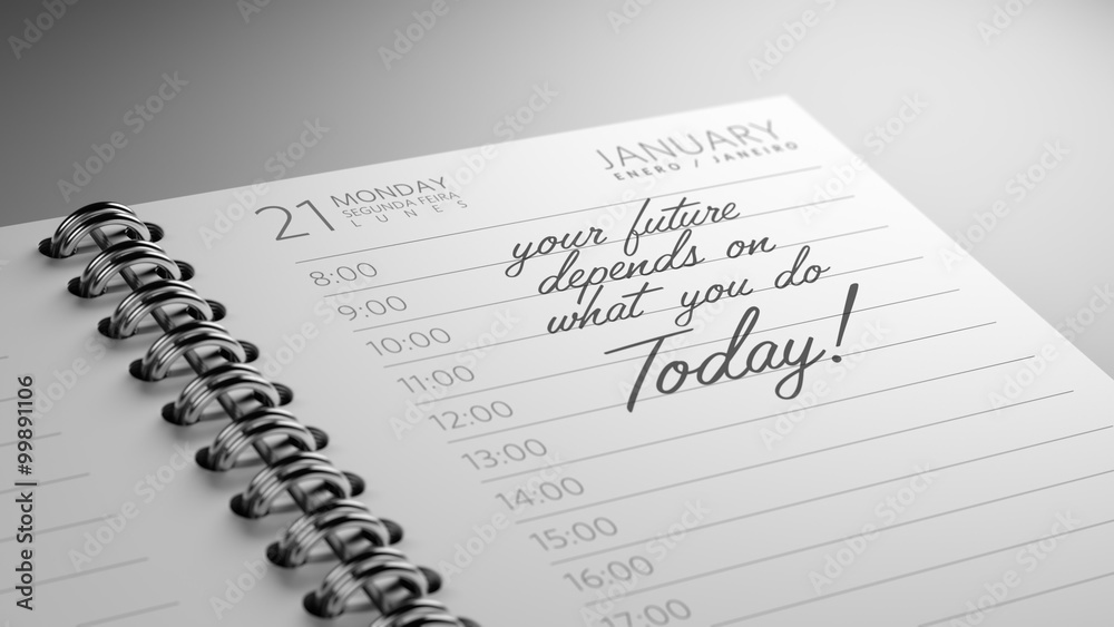 Closeup of a personal calendar setting an important date represe Closeup of a personal calendar setting an important date represe