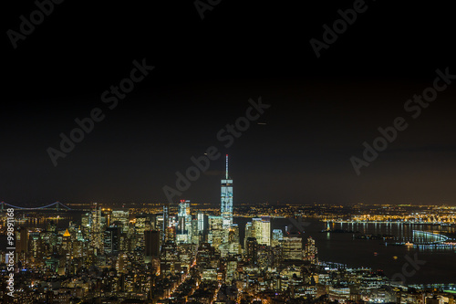WTC night view from Empire State Building