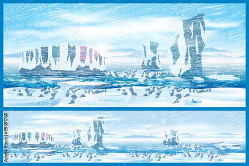 Arctic blizzard