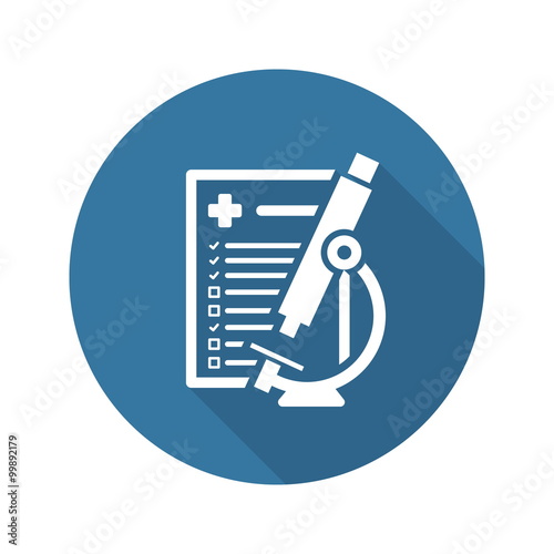Laboratory Analysis Icon. Flat Design.