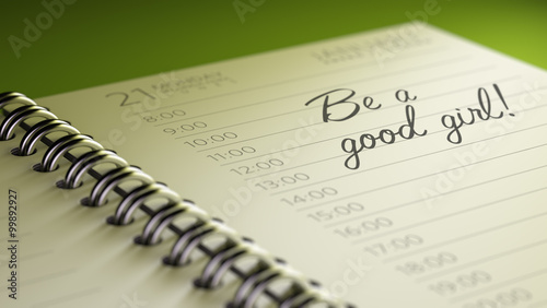 Photography Closeup of a personal calendar setting an important date represe
