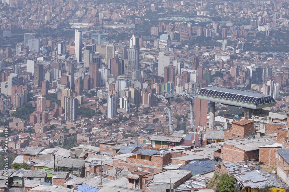 Medellin - Colombia. 10 de Enero de 2016. Panorámica de la ciudad.