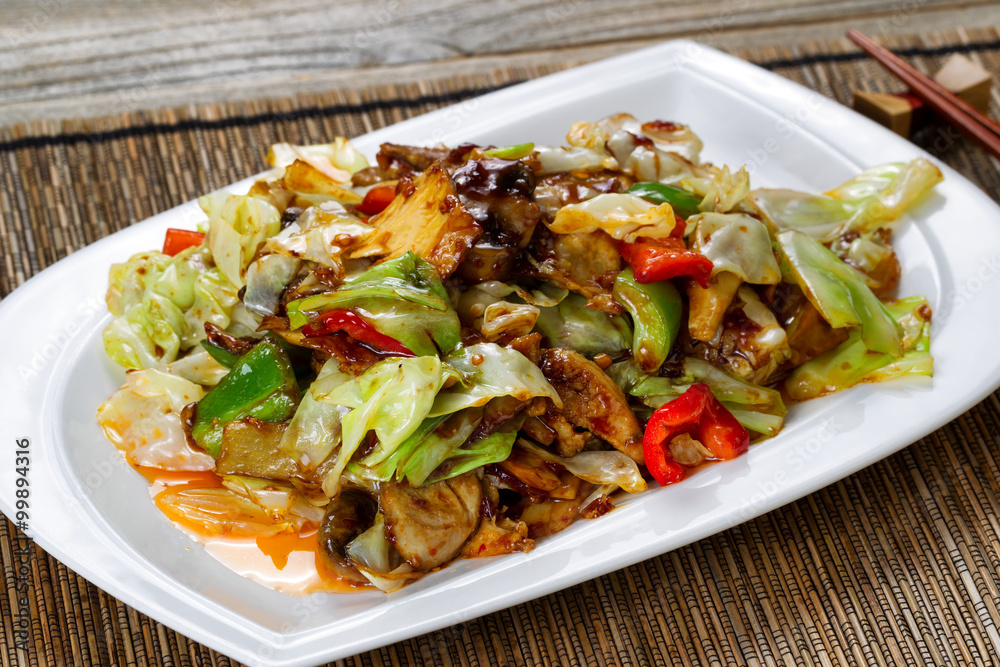 Freshly cooked mixed vegetables ready to eat Freshly cooked mixed vegetables ready to eat