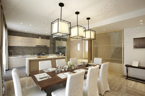 Elegant house interiors  Dining Room