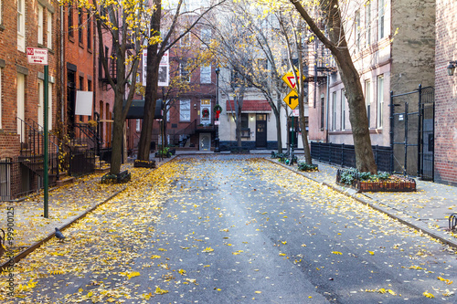 Commerce Street in the Historic Greenwich Village Neighborhood of New York CIty