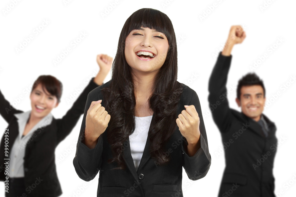 Group of asian young businessperson, woman as a team leader stan Group of asian young businessperson, woman as a team leader stan