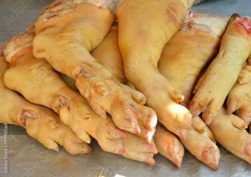 Photography raw fresh meat, pork  leg