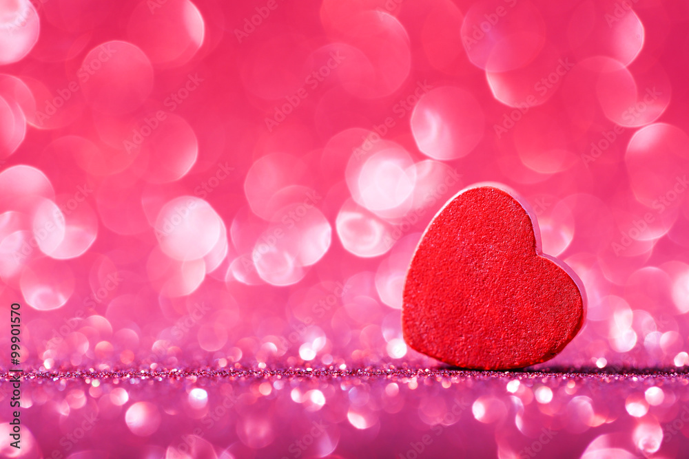 Valentine Heart on Abstract Background Valentine Heart on Abstract Background