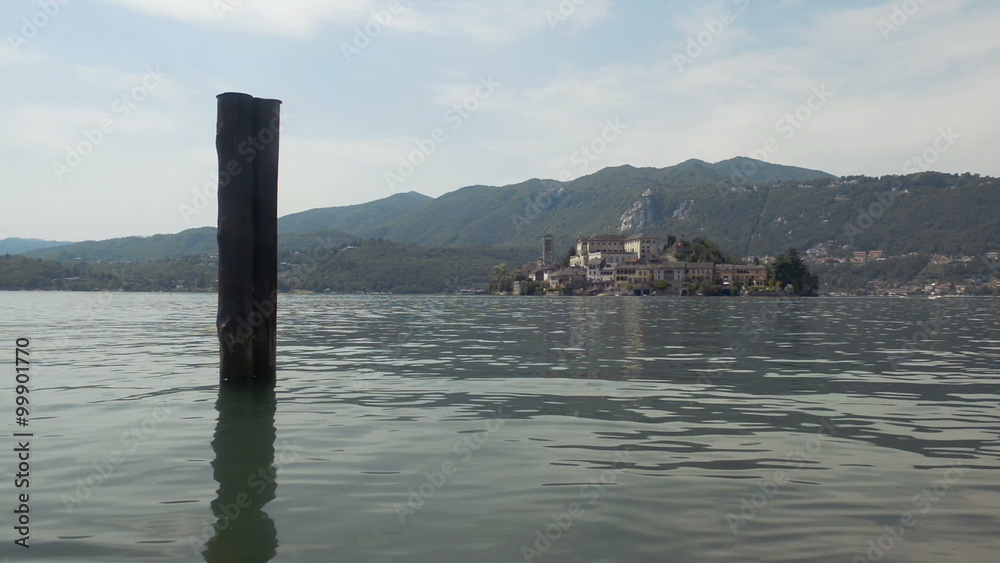 Orta lake and san giulio island in italy Orta lake and san giulio island in italy