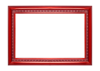 Red frame isolated on white background