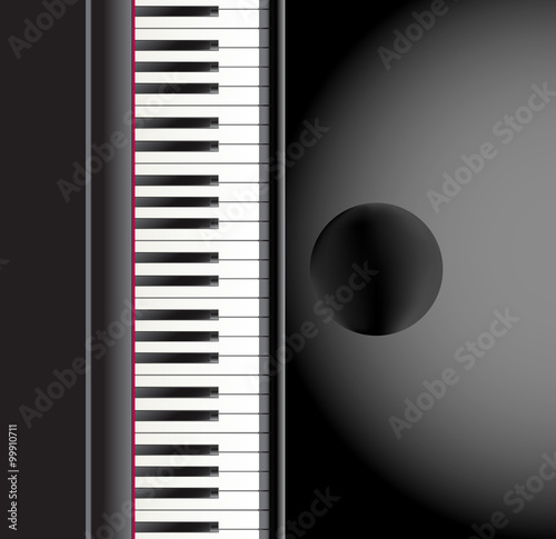 piano and a chair background. vector