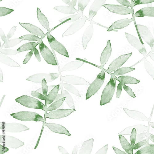 Tapety Gałęzie. Tle akwarela Jednolity wzór 1