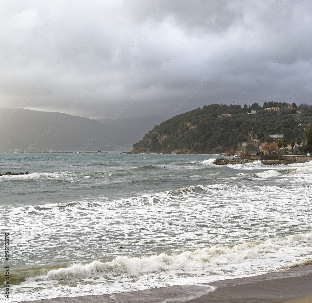 storm in ligurian sea storm in ligurian sea