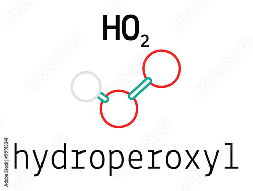 HO2 hydroperoxyl radical molecule photo