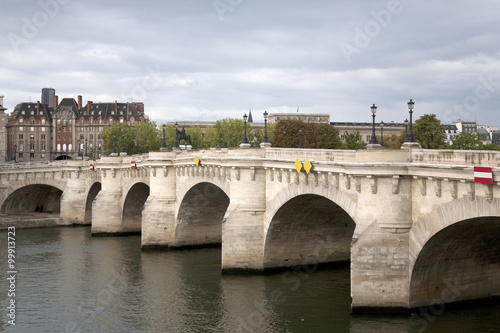 Pont Neuf Bridge over the River Seine, Paris, France