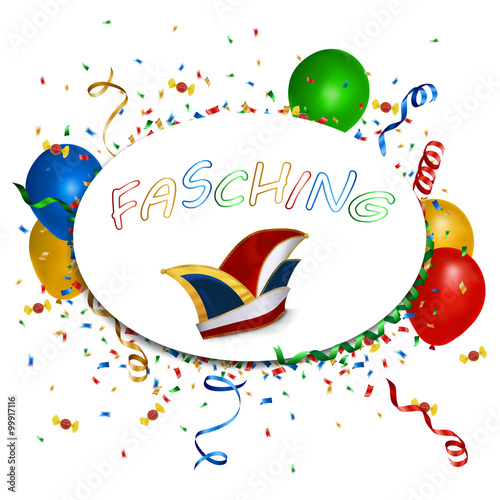 Emblem Fasching Karneval