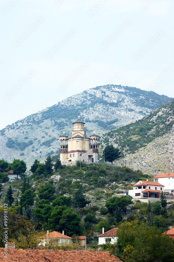 Church on a hill in Trebinje