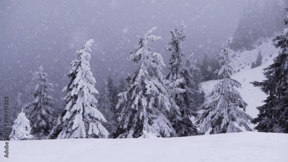 Snowing on the mountain Snowing on the mountain