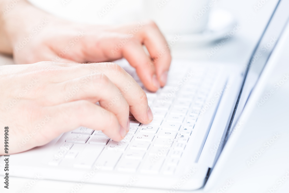 Typing on computer keyboard Typing on computer keyboard