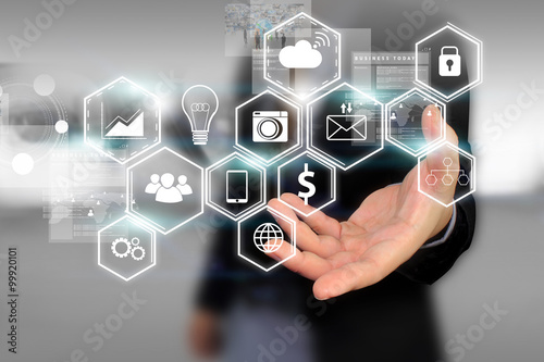Social media social network concept
