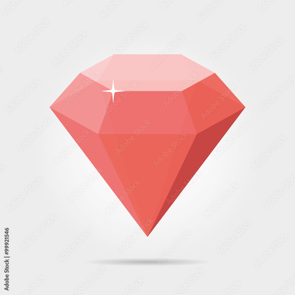 Diamond Red in Vector Diamond Red in Vector