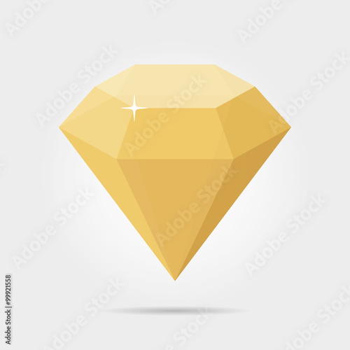 Diamond Yellow in Vector
