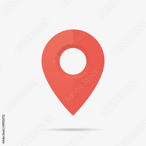 Free Download Map Marker Icon in Vector, Red Point - GFXLoad