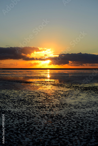 Sonnenuntergang an der Nordsee