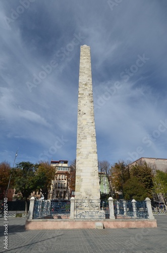 Walled Obelisk on Hippodrome in Istanbul