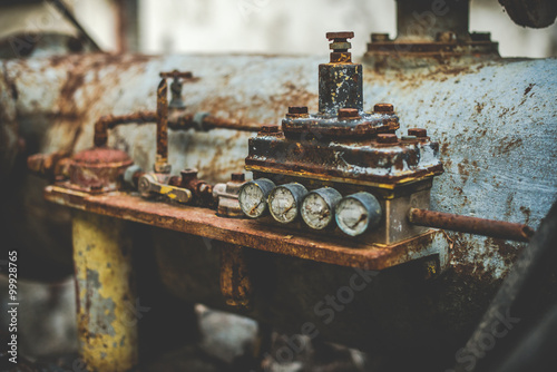 abandoned mine - rusty external equipment