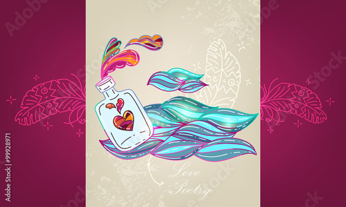 Love poetry card