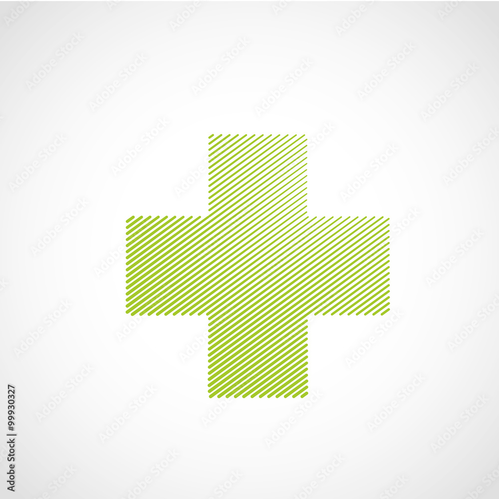 Obraz premium croix verte